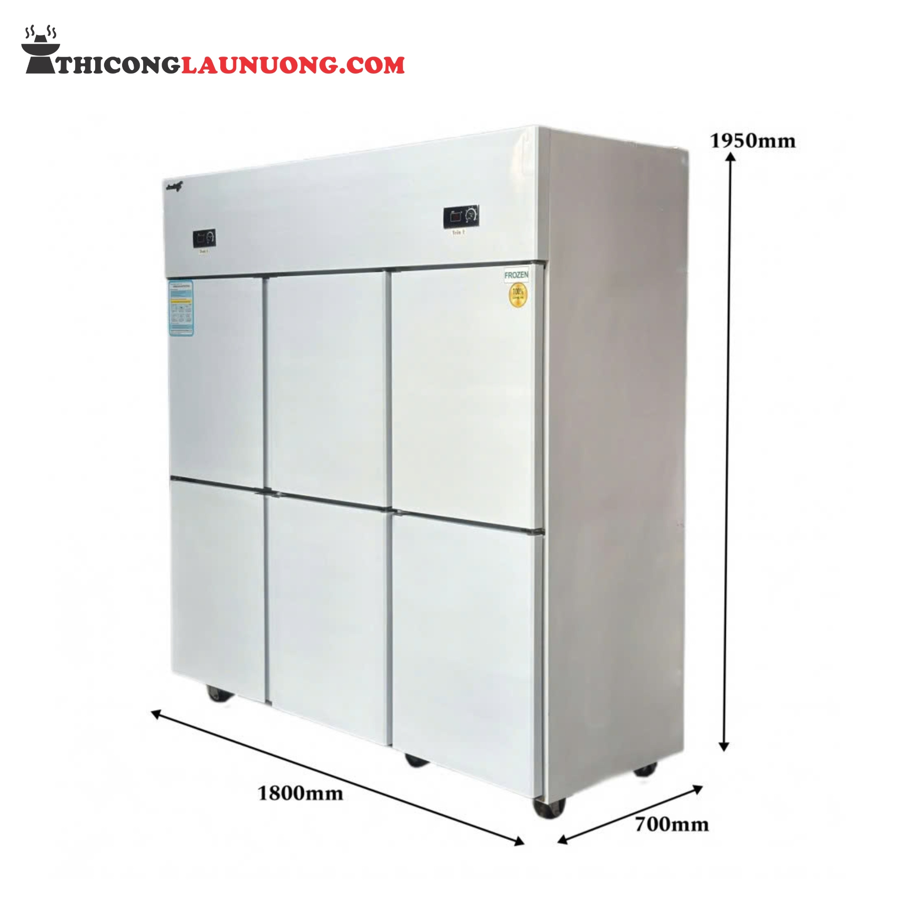 tủ đông mát 6 cánh SLLDZ4-1300L