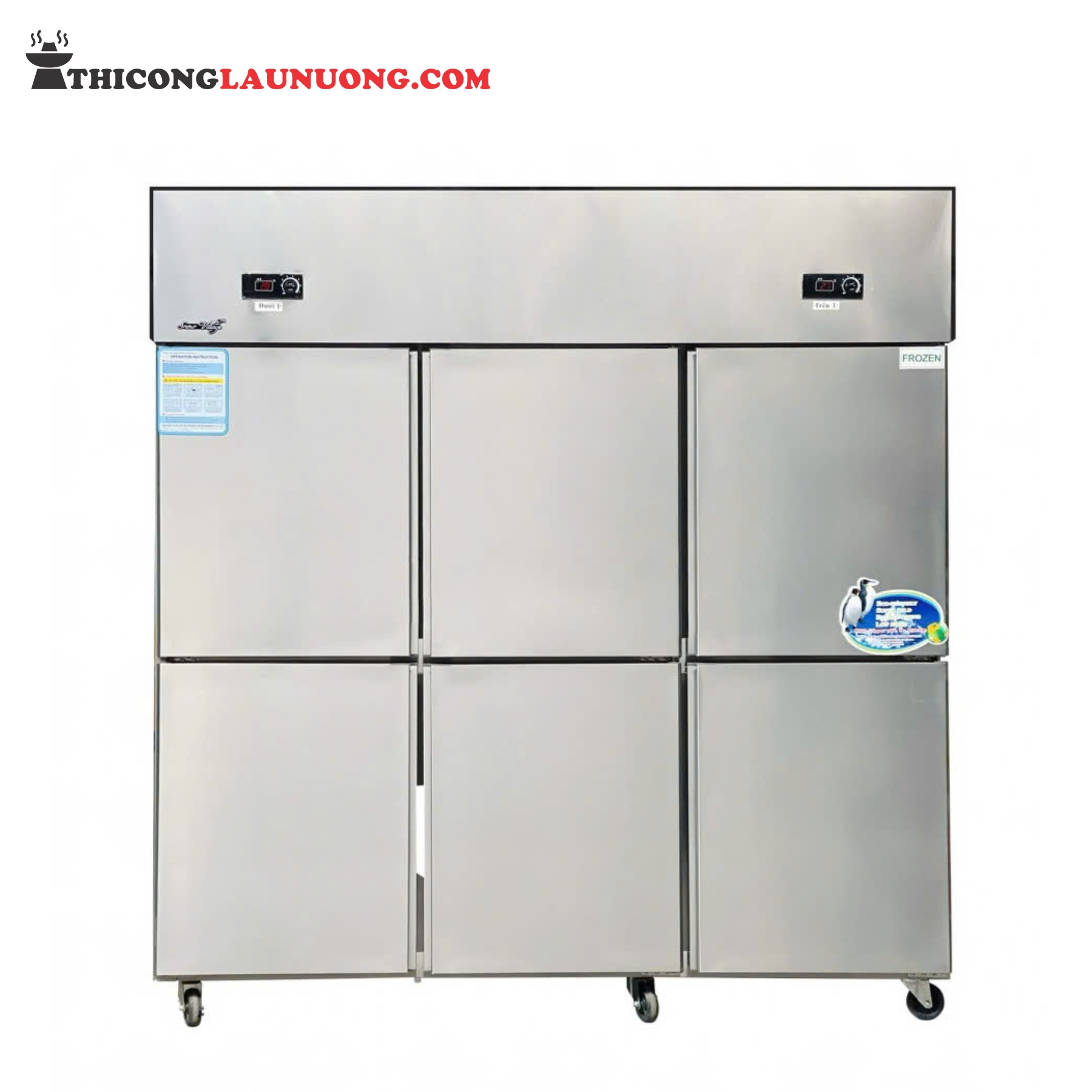 tủ đông mát 6 cánh SLLDZ4-1300L