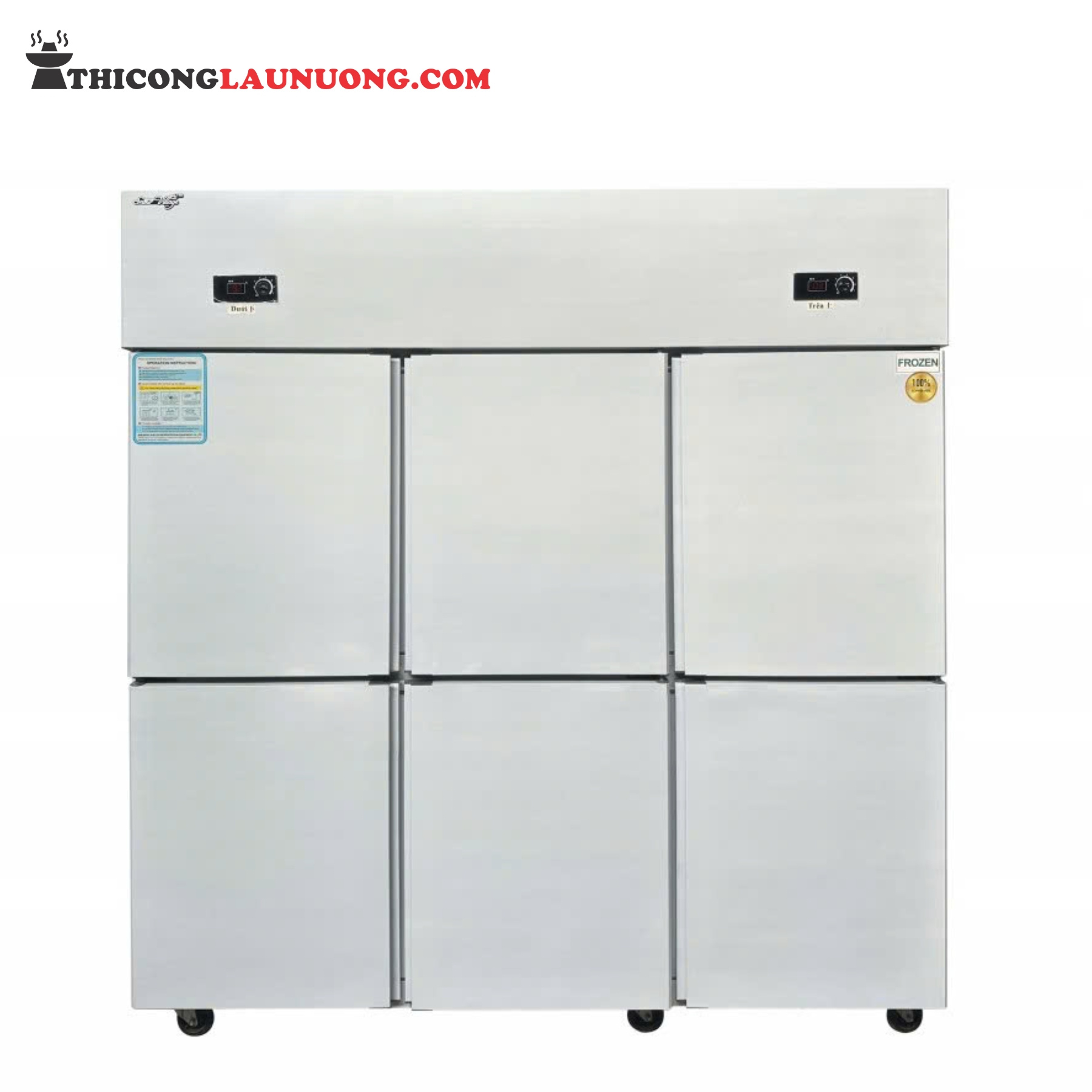 tủ đông mát 6 cánh SLLDZ4-1300L