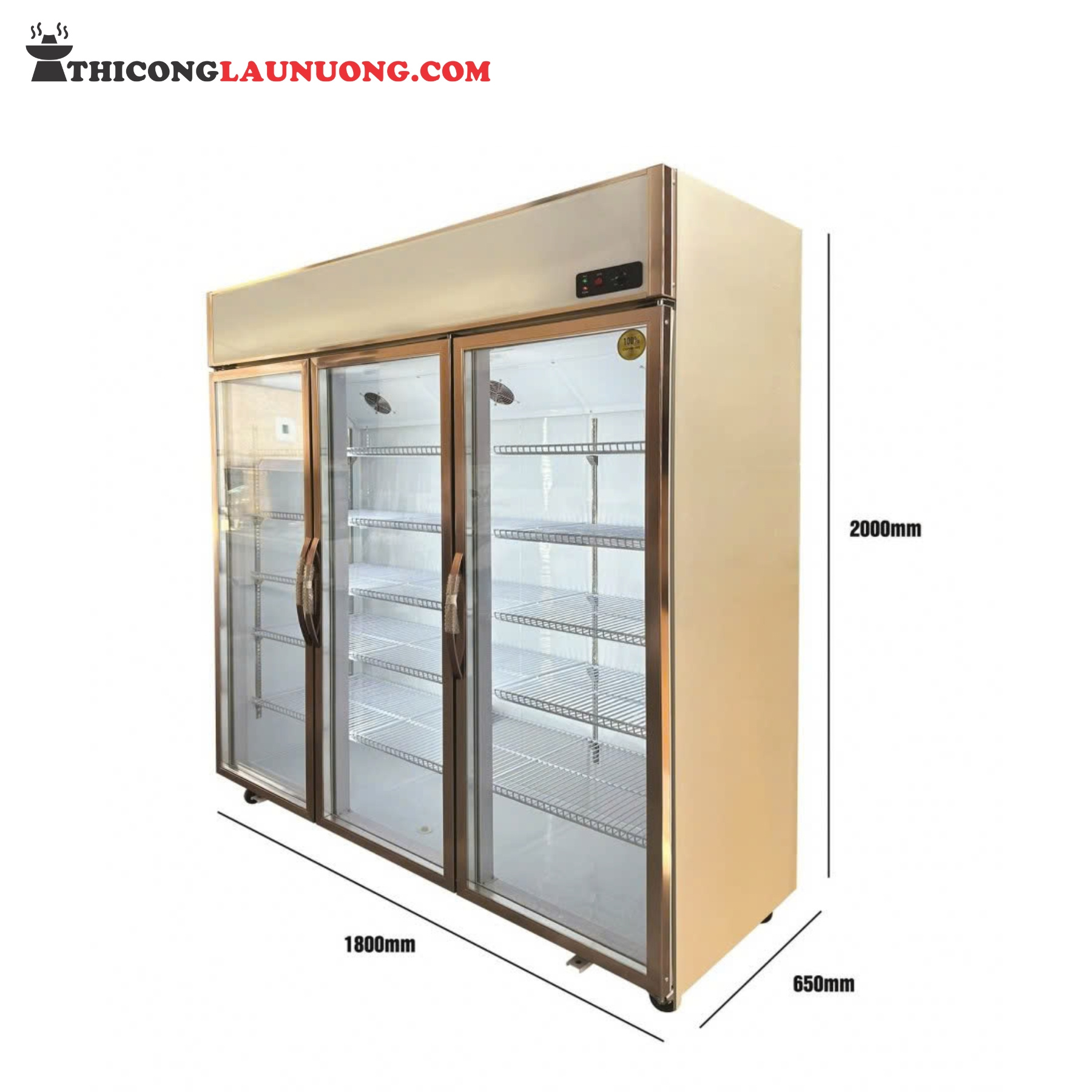 Tủ mát 3 cửa kính LC-1800H