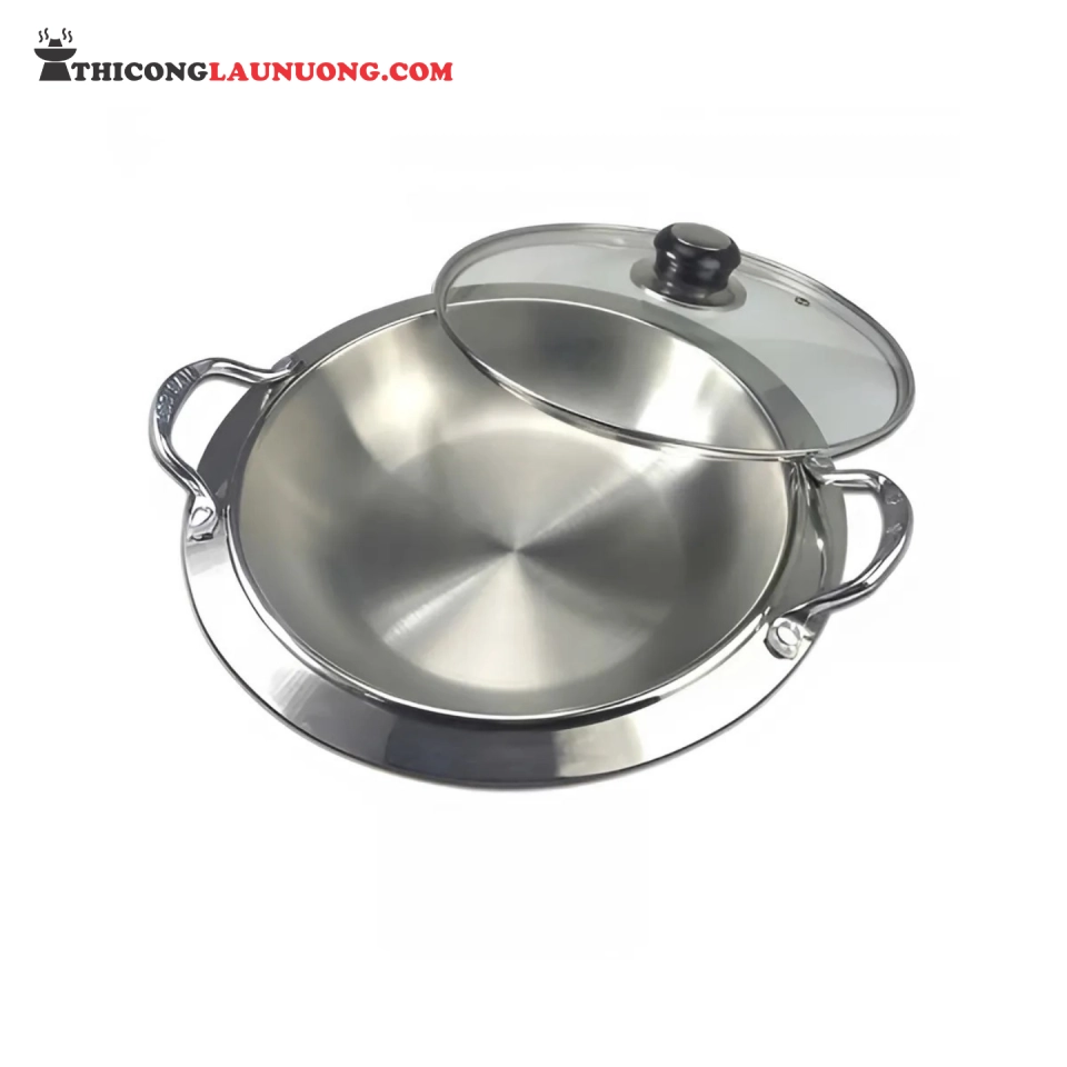 Nồi Lẩu Cạn Hàn Quốc Inox Cao Cấp