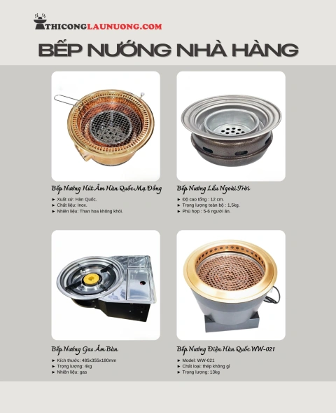 Bếp nướng nhà hàng